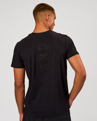 Man wearing Cadence Swift Tee - Black | Model:Albert | Size:M | Thumbnail Index: 3
