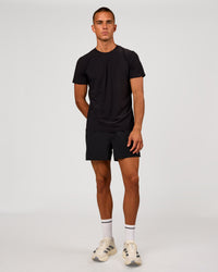 Man wearing Cadence Swift Tee - Black | Model:Albert | Size:M | Thumbnail Index: 7