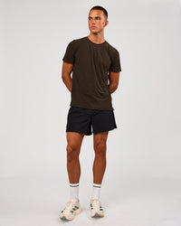 Man wearing Cadence Swift Tee - Ground Coffee | Model:Albert | Size:M | Thumbnail Index: 3
