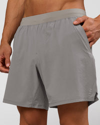 Man wearing Functional Training 7" Short - Storm Front | Model:Albert | Size:M | Thumbnail Index: 1