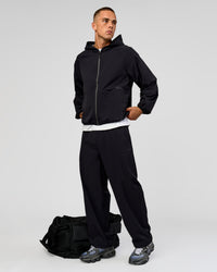 Man wearing Motion Hooded Jacket - Black | Model:Albert | Size:M | Thumbnail Index: 2