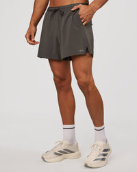 Man wearing Pace 5" Lined Running Short - Dark Storm | Model:Albert | Size:M | Thumbnail Index: 6