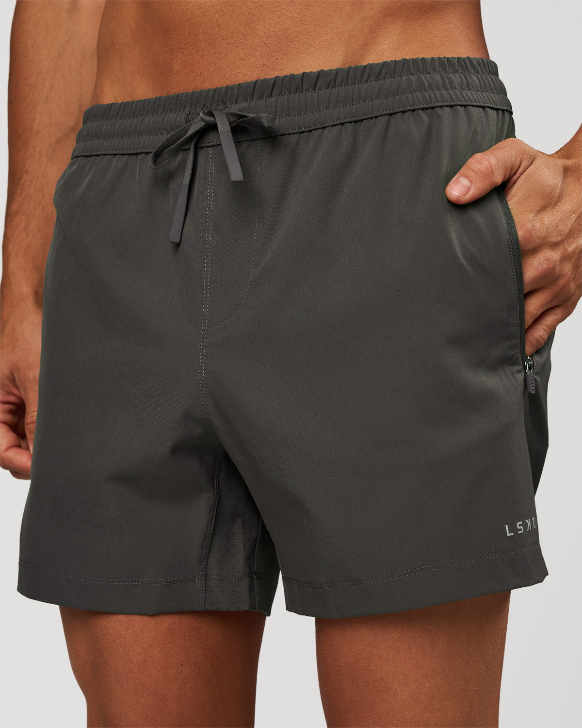 Man wearing Rep 5" Performance Short - Dark Storm | Model:Albert | Size:M
