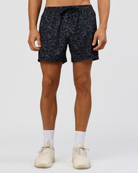Man wearing Rep 5" Performance Short - Energy Print Black | Model:Albert | Size:M | Thumbnail Index: 1