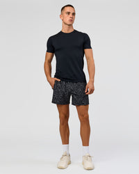 Man wearing Rep 5" Performance Short - Energy Print Black | Model:Albert | Size:M | Thumbnail Index: 5