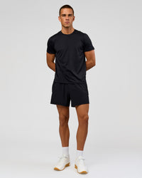 Man wearing Rep+ 5” Training Short - Black | Model:Albert | Size:M | Thumbnail Index: 5