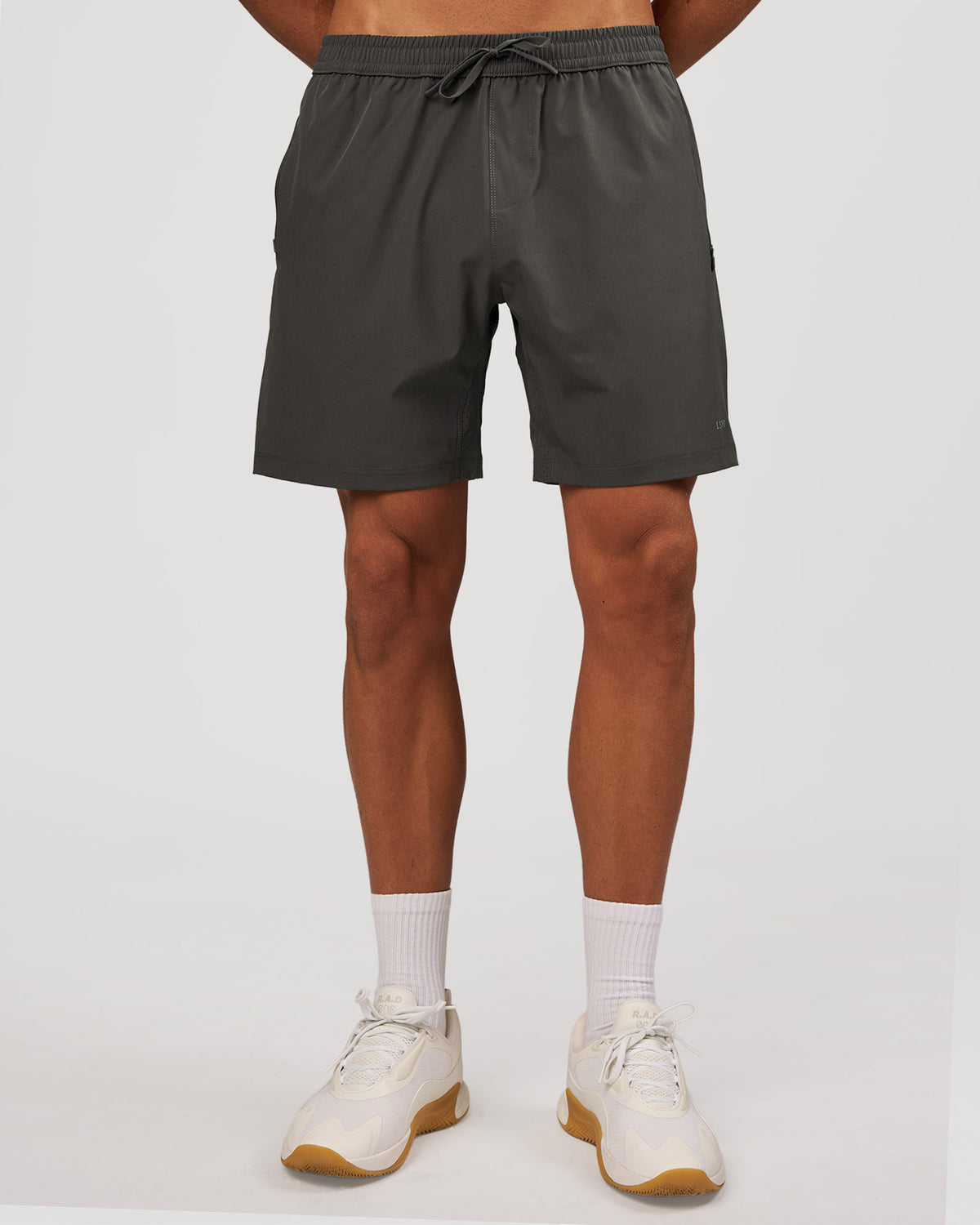 Man wearing Rep 7" Performance Short - Dark Storm | Model:Albert | Size:M