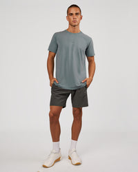 Man wearing Rep 7" Performance Short - Dark Storm | Model:Albert | Size:M | Thumbnail Index: 3