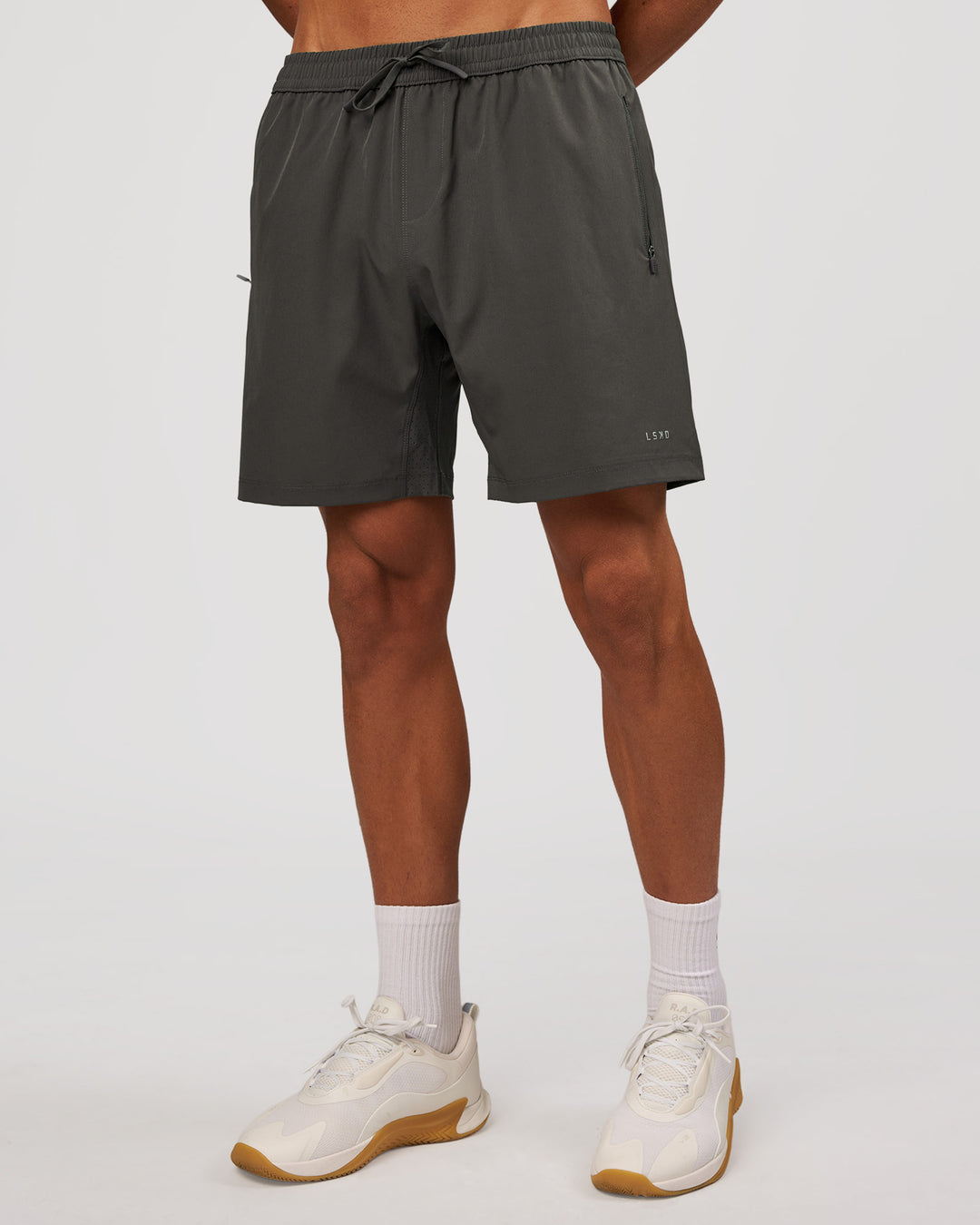 Man wearing Rep 7" Performance Short - Dark Storm | Model:Albert | Size:M - view 5