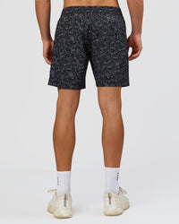 Man wearing Rep 7" Performance Short - Energy Print Black | Model:Albert | Size:M | Thumbnail Index: 2