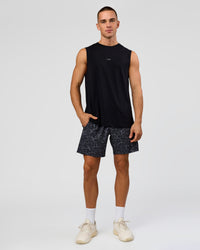 Man wearing Rep 7" Performance Short - Energy Print Black | Model:Albert | Size:M | Thumbnail Index: 5