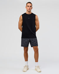 Man wearing Rep 7" Performance Short - Energy Print Black | Model:Albert | Size:M | Thumbnail Index: 1