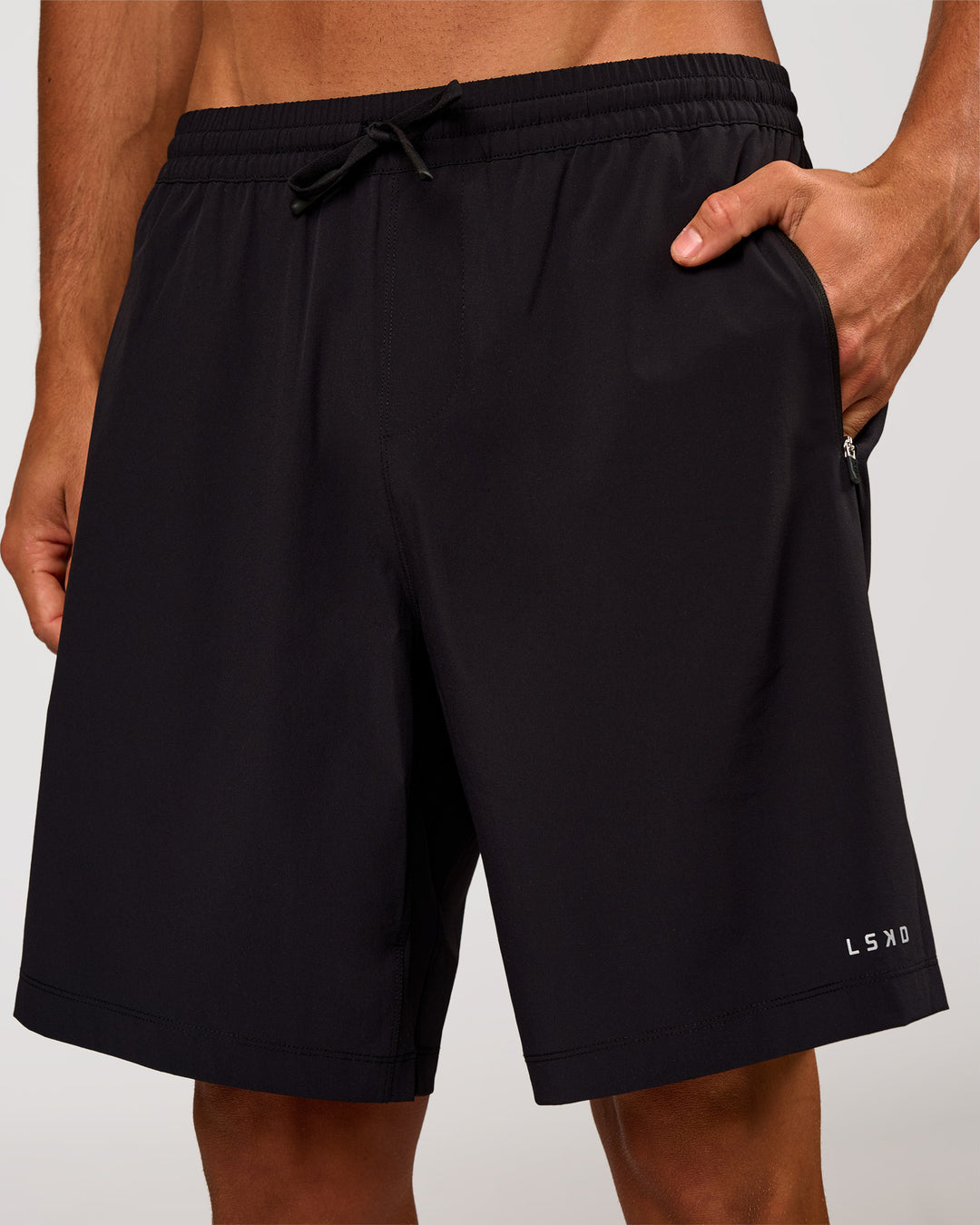 Man wearing Rep 9" Training Short - Black | Model:Albert | Size:M - view 1