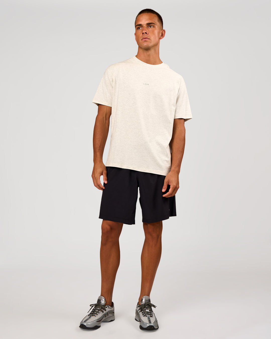 Man wearing Rep 9" Training Short - Black | Model:Albert | Size:M - view 5
