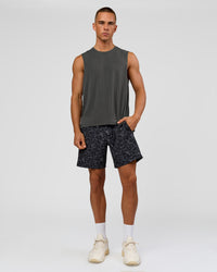 Man wearing Rep Muscle Training Tank - Dark Storm | Model:Albert | Size:M | Thumbnail Index: 1