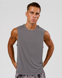 Man wearing Rep Muscle Training Tank - Storm Front | Model:Albert | Size:M | Thumbnail Index: 0