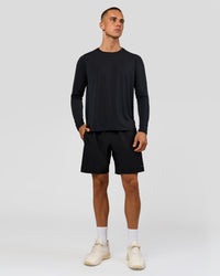 Man wearing Rep Training Long Sleeve  - Black | Model:Albert | Size:M | Thumbnail Index: 3
