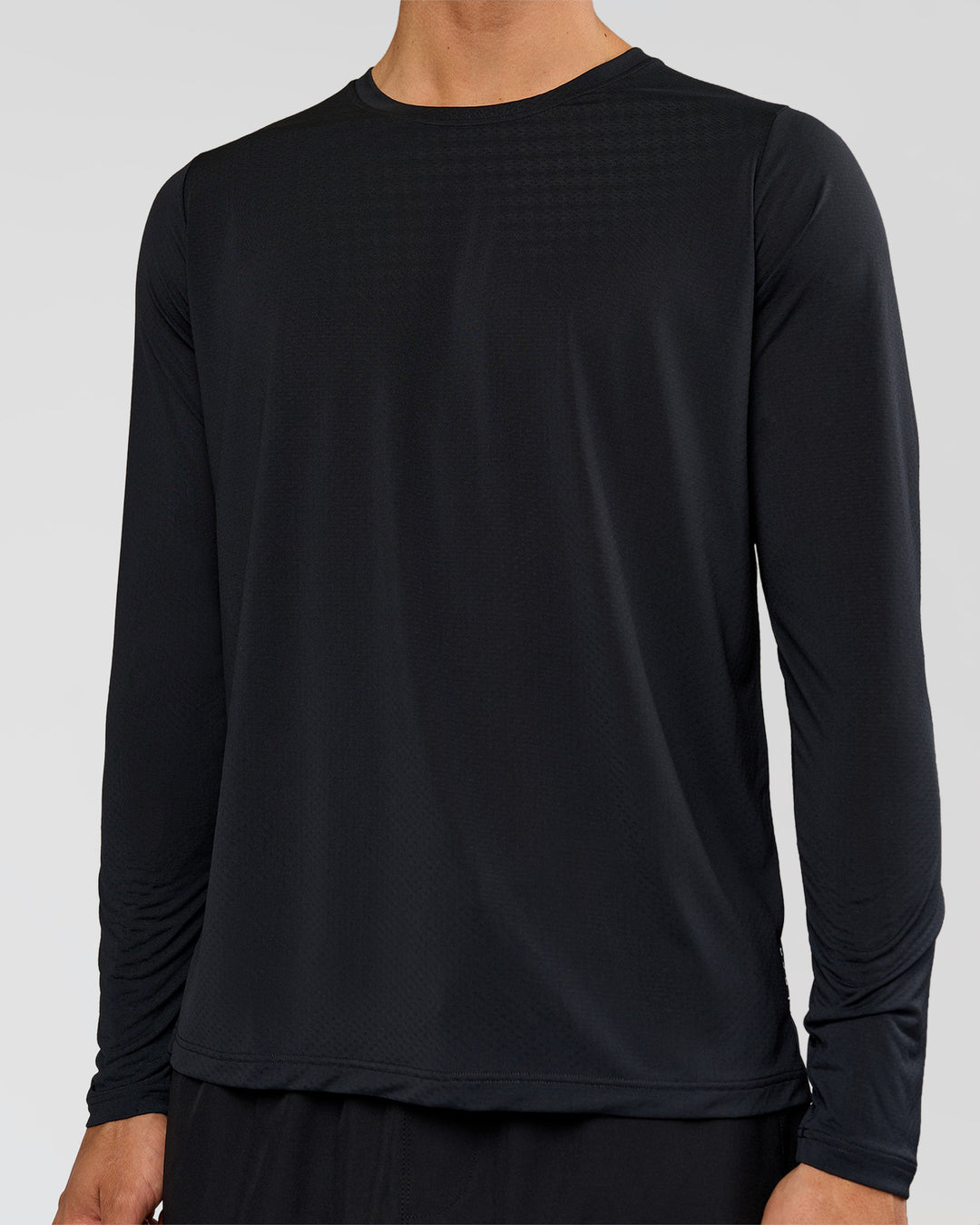 Man wearing Rep Training Long Sleeve  - Black | Model:Albert | Size:M - view 6