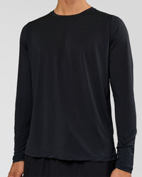 Man wearing Rep Training Long Sleeve  - Black | Model:Albert | Size:M | Thumbnail Index: 5