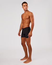 Man wearing Zero 5.5" Boxer Brief 2pk - Black | Model:Albert | Size:M | Thumbnail Index: 5