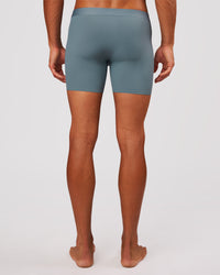 Man wearing Zero 5.5" Boxer Brief 2pk - Blue Mirage | Model:Albert | Size:M | Thumbnail Index: 3