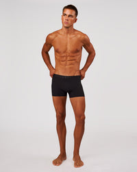 Man wearing Zero Boxer Brief 2pk - Black | Model:Albert | Size:M | Thumbnail Index: 1
