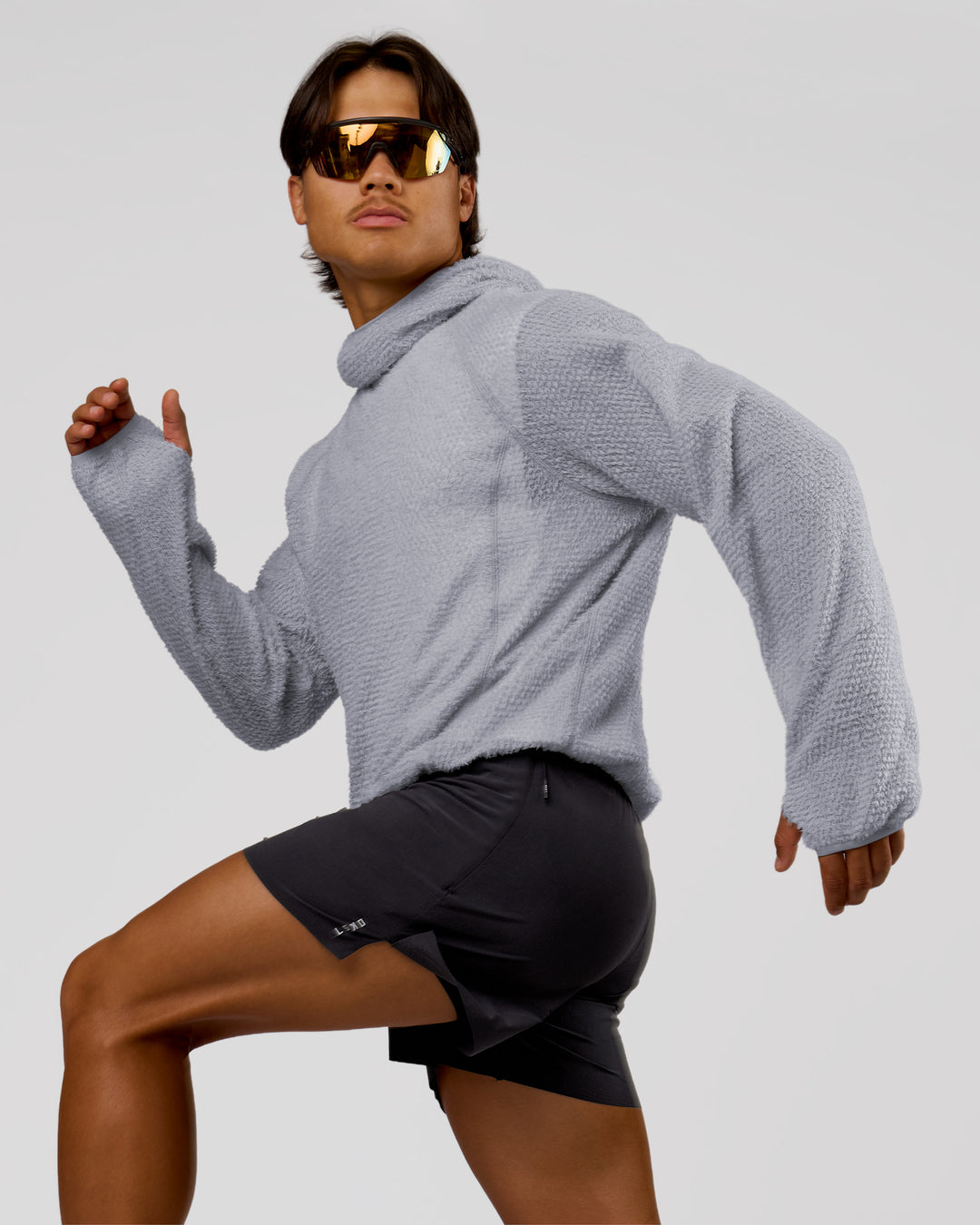 Man wearing AirTherma Hoodie - Alloy | Model:George | Size:M - view 4