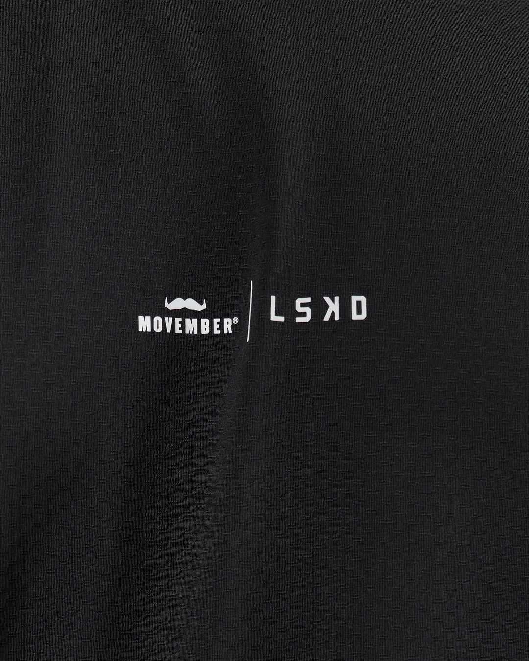 Man wearing Movember x LSKD Rep Muscle Training Tank - Black | Model:Leandro | Size:M - view 7