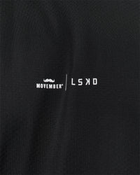 Man wearing Movember x LSKD Rep Muscle Training Tank - Black | Model:Leandro | Size:M | Thumbnail Index: 6