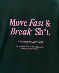 Man wearing VS26 MFBS FLXCotton Oversize Tee - Midnight Green-Pink Rose | Model:Leandro | Size:M | Thumbnail Index: 15