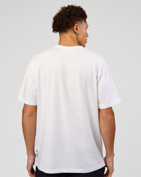 Man wearing VS6 1% Better FLXCotton Oversize Tee - White | Model:Leandro | Size:M | Thumbnail Index: 6