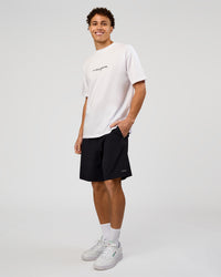 Man wearing VS6 1% Better FLXCotton Oversize Tee - White | Model:Leandro | Size:M | Thumbnail Index: 10