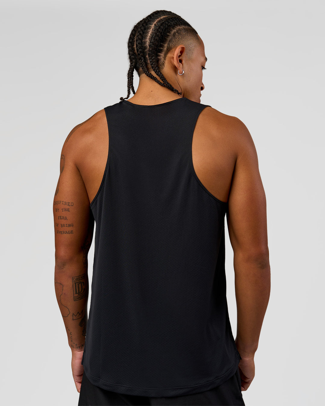 Man wearing Rep Training Tank - Black | Model:Malebo | Size:M - view 3
