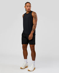 Man wearing Rep Training Tank - Black | Model:Malebo | Size:M | Thumbnail Index: 6
