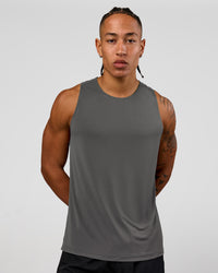 Man wearing Rep Training Tank - Dark Storm | Model:Malebo | Size:M | Thumbnail Index: 0