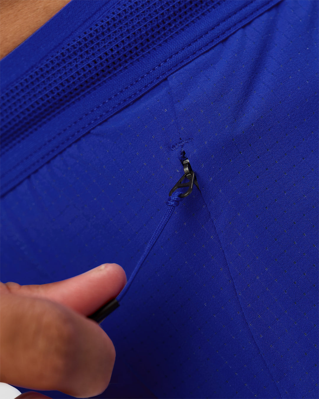 Man wearing UltraAir 5" Lined Performance Short  - Electric Indigo | Model:Malebo | Size:M - view 12