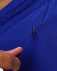 Man wearing UltraAir 5" Lined Performance Short  - Electric Indigo | Model:Malebo | Size:M | Thumbnail Index: 11