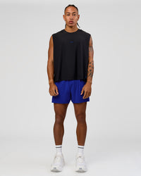 Man wearing UltraAir 5" Lined Performance Short  - Electric Indigo | Model:Malebo | Size:M | Thumbnail Index: 3
