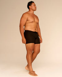 Man wearing Zero 5.5" Boxer Brief 2pk - Black | Model:Walter | Size:XL | Thumbnail Index: 6
