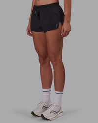 Accelerate 3" Mid-Rise Running Short - Black | Thumbnail Index: 1