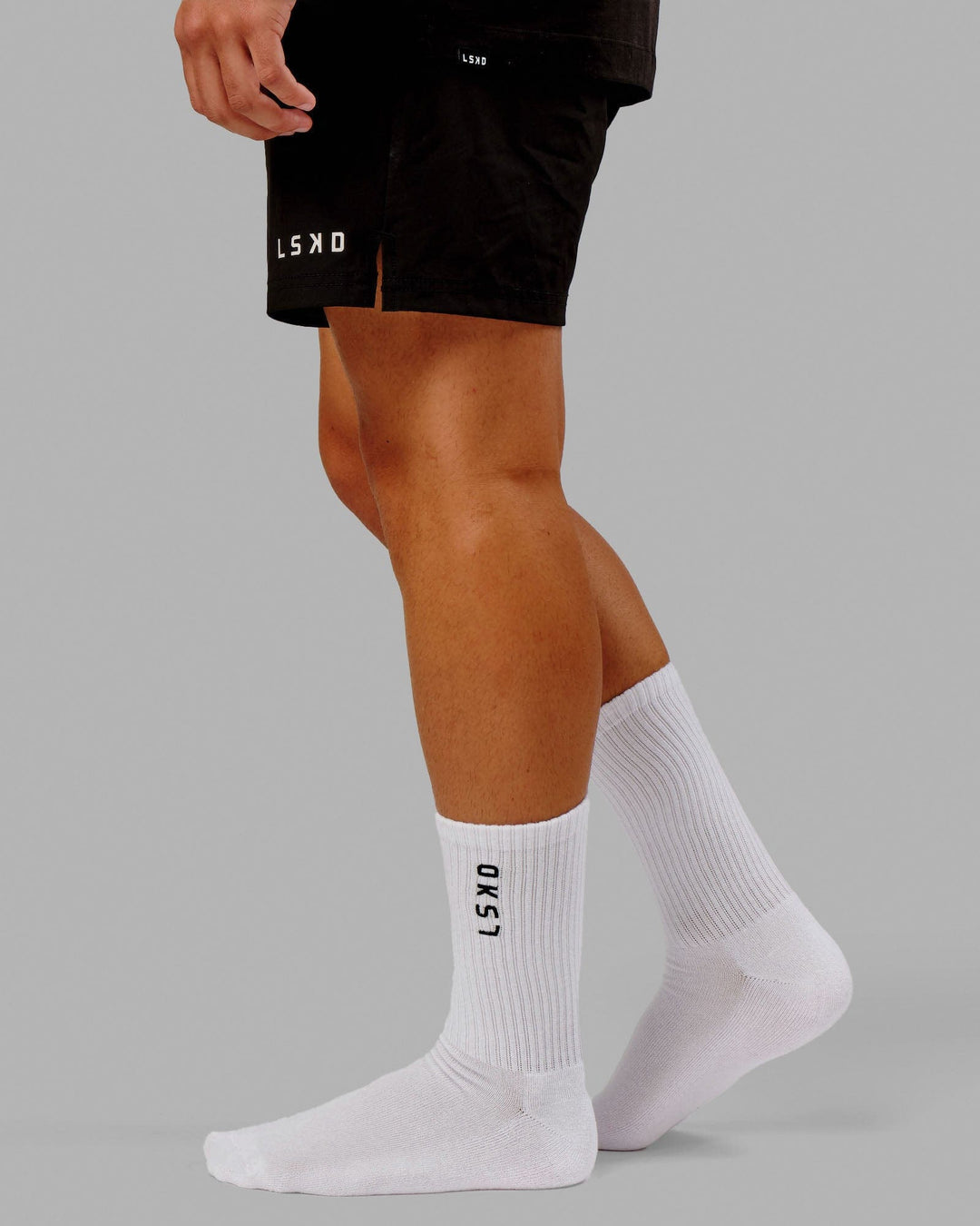 Signal Crew Socks White-Black - view 3