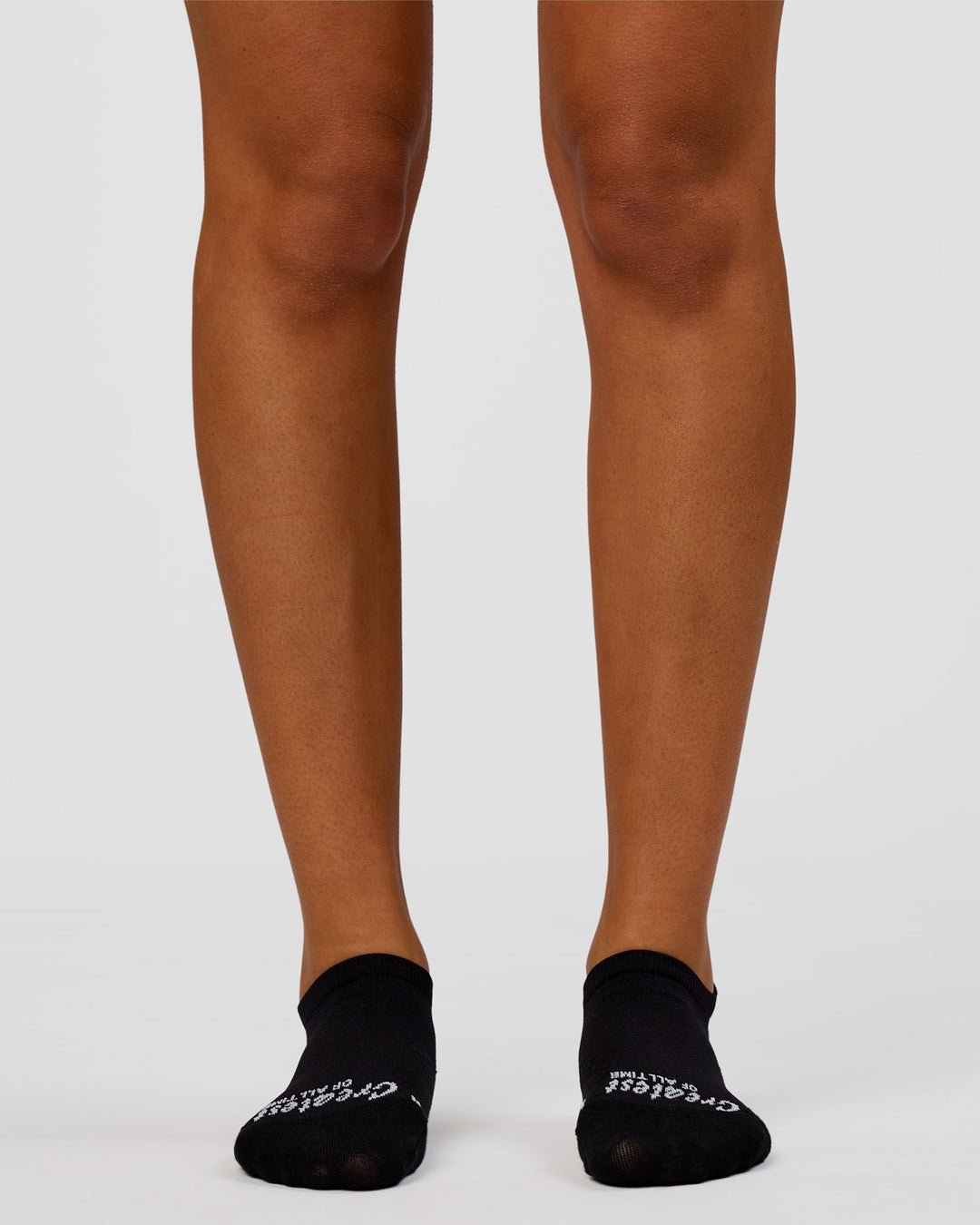 Studio image of Accelerate Performance Ankle Socks - Black-White - view 3