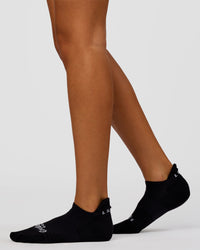 Studio image of Accelerate Performance Ankle Socks - Black-White | Thumbnail Index: 3