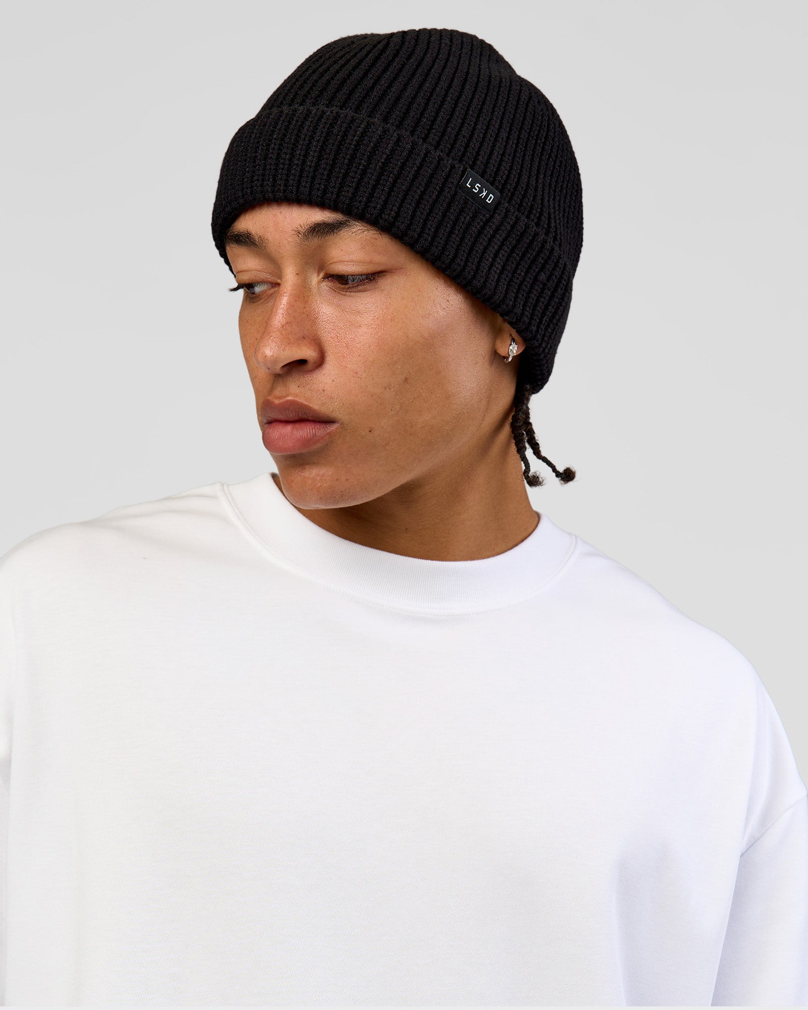 Studio image of All Day Beanie - Black