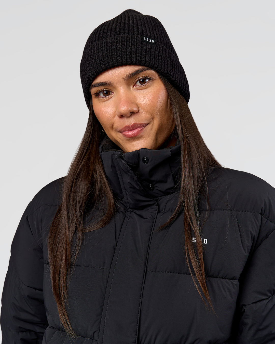 Studio image of All Day Beanie - Black - view 4