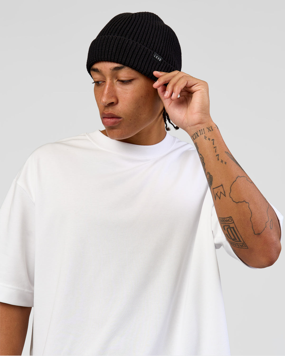 Studio image of All Day Beanie - Black - view 5