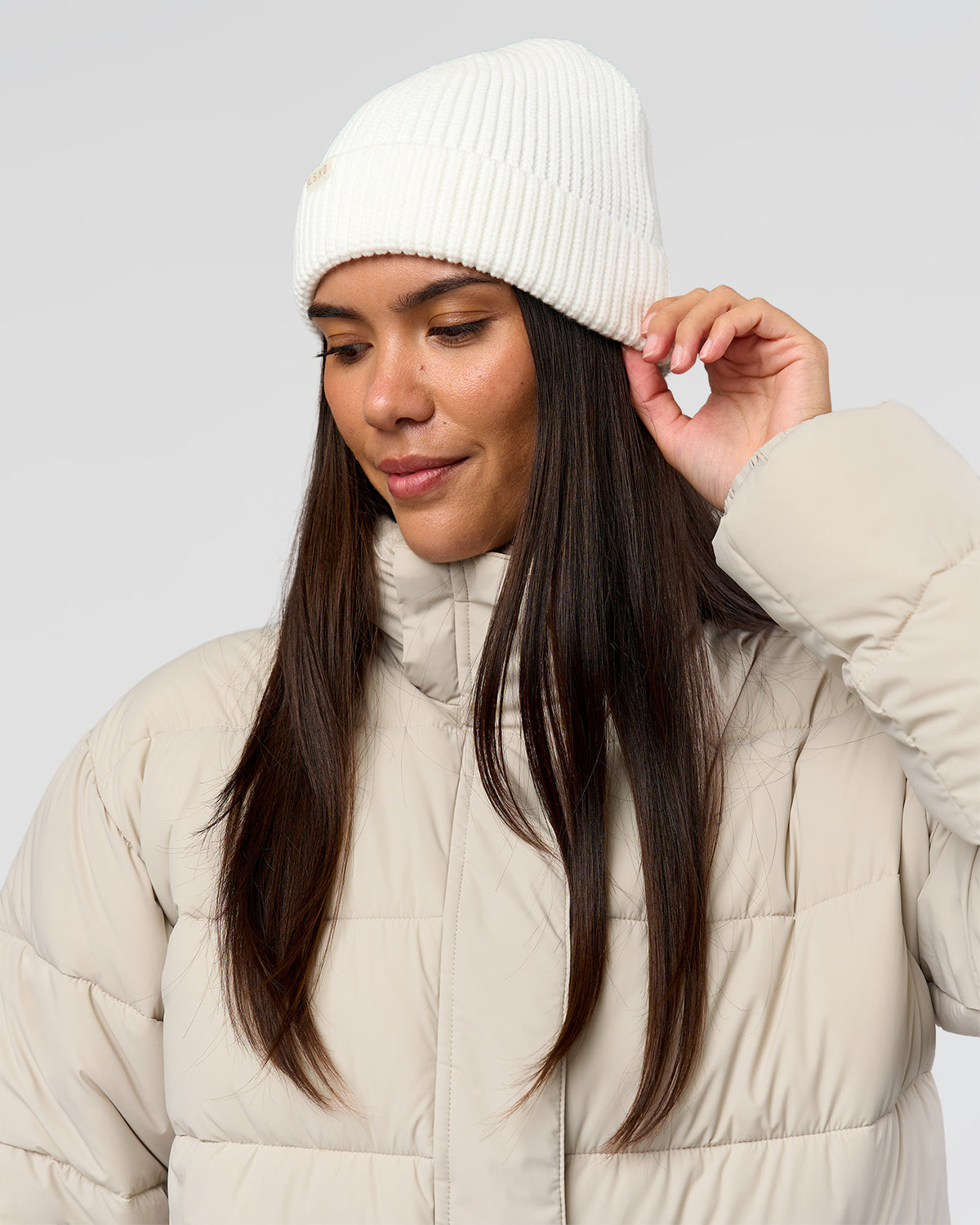 Studio image of All Day Beanie - Oatmeal