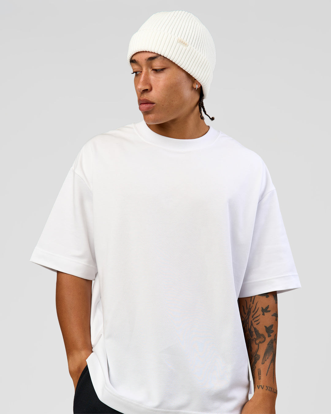 Studio image of All Day Beanie - Oatmeal - view 7
