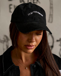 Studio image of Andrew J. Steele x LSKD Cap - Black Washed-White | Thumbnail Index: 3