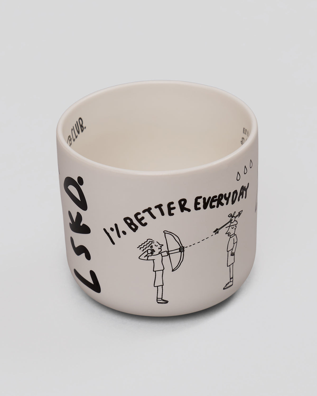 Studio image of Andrew J. Steel x LSKD Good Times Mug - Off White